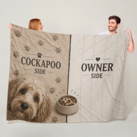 Cockapoo-eigenaar zijde deken Funny hond liefhebbe (In situ)