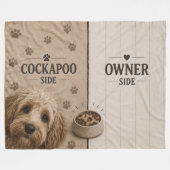 Cockapoo-eigenaar zijde deken Funny hond liefhebbe (Voorkant (Horizontaal))