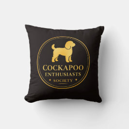 Cockapoo-enthousiastensociëteit hoodie kussen