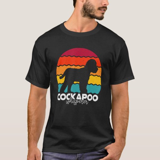 Cockapoo Fluisteraar Retro Vintage T-shirt (Voorkant)