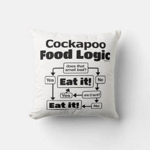 Cockapoo Food Logic Kussen