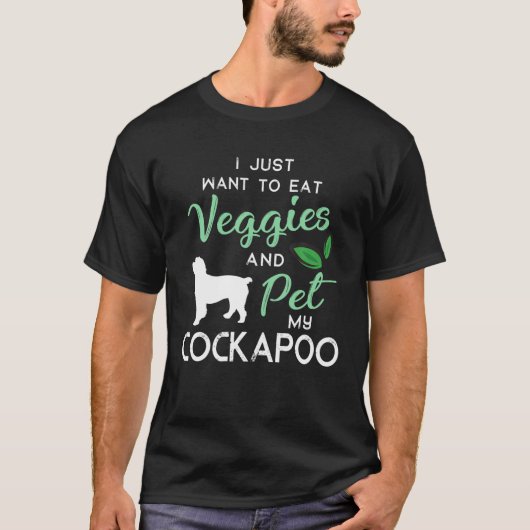 Cockapoo Funny Vegan Hondenliefhebber Eigenaar Pas T-shirt (Voorkant)