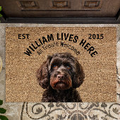 Cockapoo gepersonaliseerde huisdier deurmat