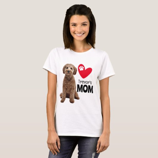 Cockapoo - Gepersonaliseerde mama T-shirt (Voorkant volledig)