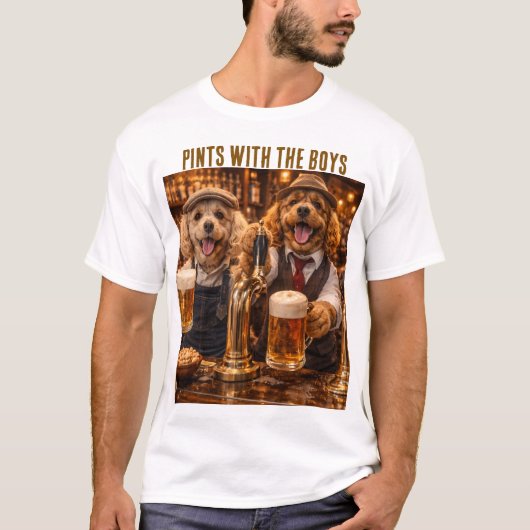 Cockapoo Gift Shirt- Funny Dog Beer T-Shirt (Voorkant)