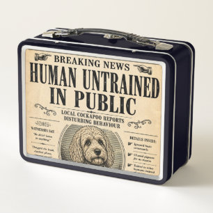 Cockapoo Grappige Krant Lunchbox Hondeneigenaar Ca