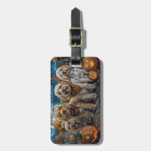 Cockapoo Halloween Griezelen Bagagelabel (Voorkant verticaal)