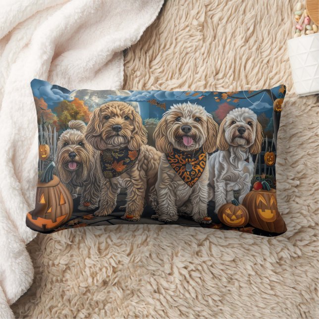 Cockapoo Halloween Griezelig Kussen (Deken)