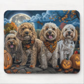 Cockapoo Halloween Griezelig Muismat (Voorkant)