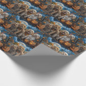 Cockapoo Halloween Spooky Cadeaupapier (Hoek)