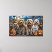 Cockapoo Halloween Spooky Canvas Afdruk (Voorkant)
