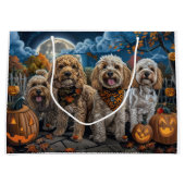 Cockapoo Halloween Spooky Groot Cadeauzakje (Voorkant)