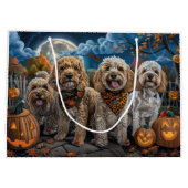 Cockapoo Halloween Spooky Groot Cadeauzakje (Achterkant)