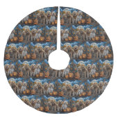 Cockapoo Halloween Spooky Kerstboom Rok (Voorkant)