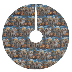 Cockapoo Halloween Spooky Kerstboom Rok