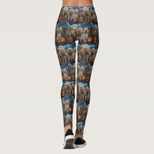 Cockapoo Halloween Spooky Leggings (Achterkant)