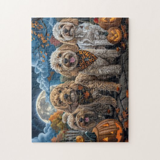 Cockapoo Halloween Spooky Legpuzzel (Verticaal)