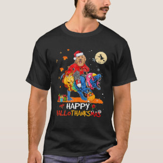 Cockapoo Happy Hanksmas Halloween Thanksgivi T-shirt