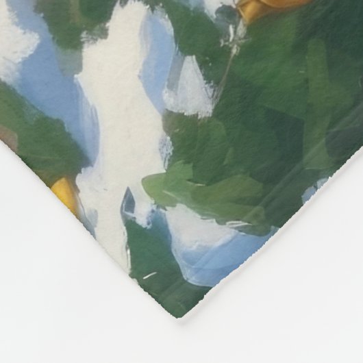 Cockapoo hardlopen in de sneeuw met kerst Pet Fleece Deken (Hoek)