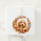 Cockapoo-herfstkrans Bedankjes Labels (In situ)
