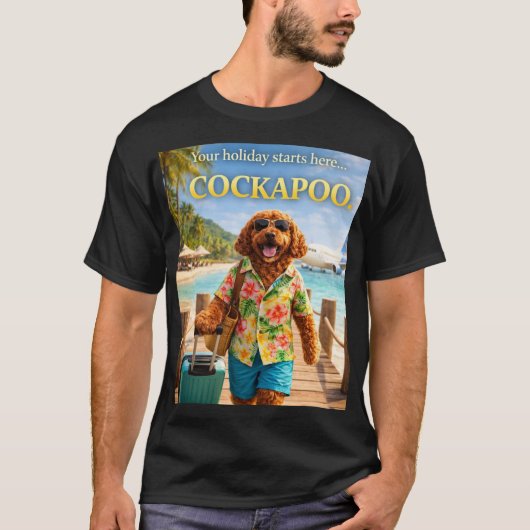 Cockapoo Holiday Shirt | Funny Summer Dog Gift (Voorkant)