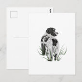 Cockapoo-hond, aquarel ansichtkaart briefkaart (Voorkant / Achterkant)
