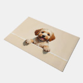 Cockapoo Hond Deurmat Kunst (Schuin)