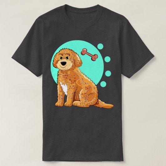 Cockapoo hond illustratie t-shirt (Design voorkant)