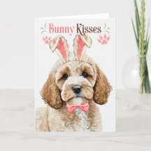 Cockapoo Hond in Konijnenoren voor Pasen