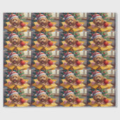 Cockapoo-hond Kerstcadeau Doos Verrassing Cadeaupapier (Vlak)