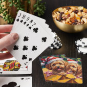 Cockapoo-hond Kerstcadeau Doos Verrassing Pokerkaarten (Insitu)