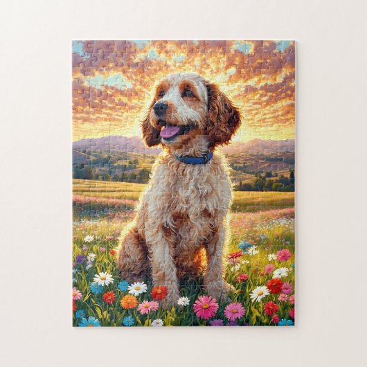 Cockapoo hond legpuzzel (Verticaal)
