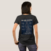 Cockapoo Hond Moeder Blauwdruk T-Shirt (Achterkant volledig)