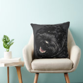 Cockapoo Hond Portret Kussen Zwarte Cockapoo cadea (Stoel)