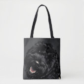 Cockapoo Hond Portret Zwarte Cockapoo cadeau Tote Bag (Voorkant)