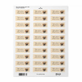 Cockapoo-hond retouradreslabel etiket (Full Sheet)