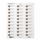 Cockapoo-hond retouradreslabels etiket (Full Sheet)