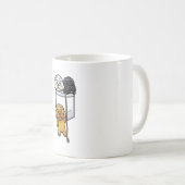 Cockapoo hond spoodle in zak koffiemok (Voorkant rechts)