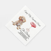 Cockapoo-hond trouw Signature-drank Servet (Hoek)
