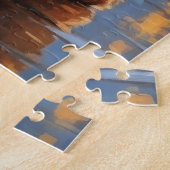 Cockapoo honden kerst sneeuw vakantie legpuzzel (Zijkant)