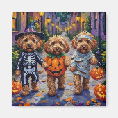 Cockapoo honden trick-or-treating Halloween kostuu Magneet (Voorkant)