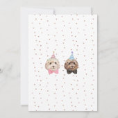 Cockapoo Hondenliefhebber Bride Groom Wedding Kaart (Achterkant)