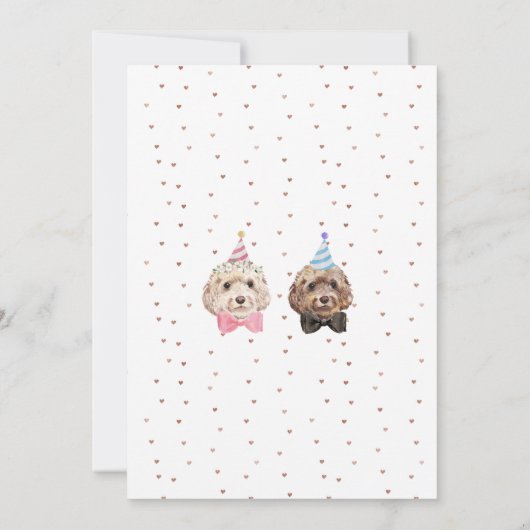 Cockapoo Hondenliefhebber Bride Groom Wedding Kaart (Achterkant)