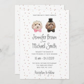 Cockapoo Hondenliefhebber Bride Groom Wedding Kaart (Voorkant / Achterkant)