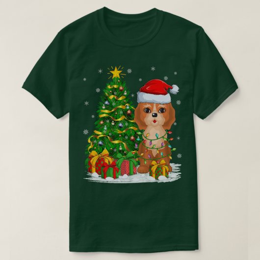 Cockapoo Hondenliefhebber Xmas Santa Cockapoo Chri T-shirt (Design voorkant)