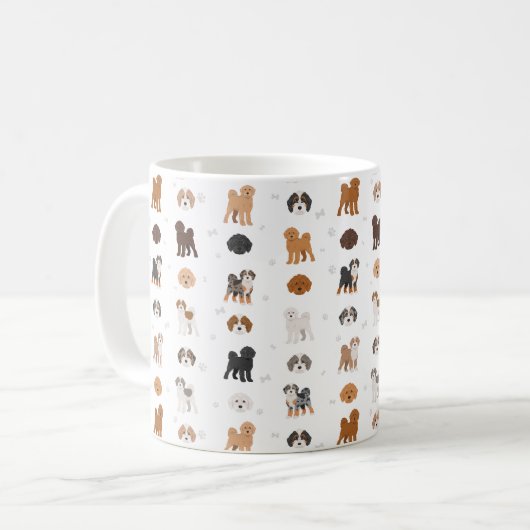 Cockapoo hondenmix koffiemok (Voorkant links)