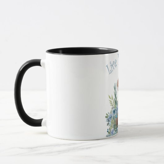 Cockapoo Hondenmoeder Bloemen Mok (Links)