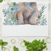 Cockapoo Hondenmoeder Bloemen Theedoek (Gevouwen)