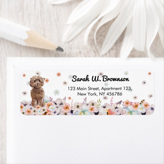 Cockapoo-Hondenras Etiket (Insitu)