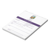 Cockapoo-hondenuitlaatrapportformulieren op maat notitieblok (Linkerzijde)